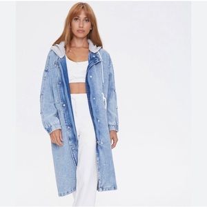 Forever 21 Denim Jean Coat Jacket